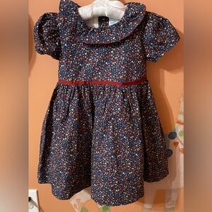 Edgehill Floral Blue and Red Girl’s Dress Sz 5